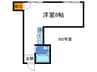 セレスア－ト豊中 1Rの間取り