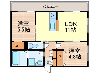 間取図 アムール夙川