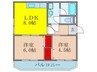リビングサロンビル 2LDKの間取り