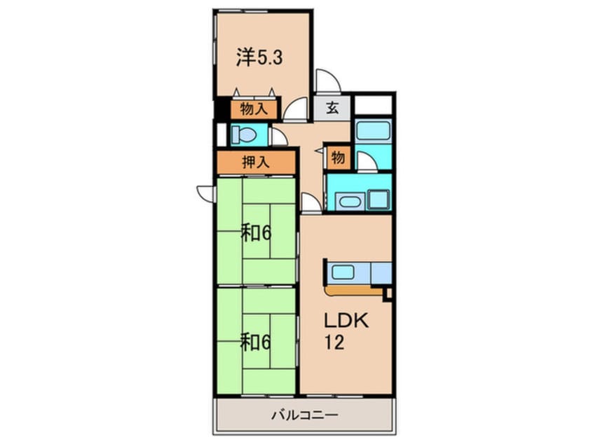 間取図 レックス伊丹