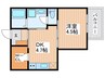 L-BASE藤田町 1DKの間取り