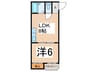 エンパイヤシティ 1LDKの間取り