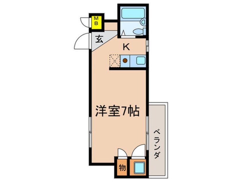 間取図 アンジュ－ル久津川