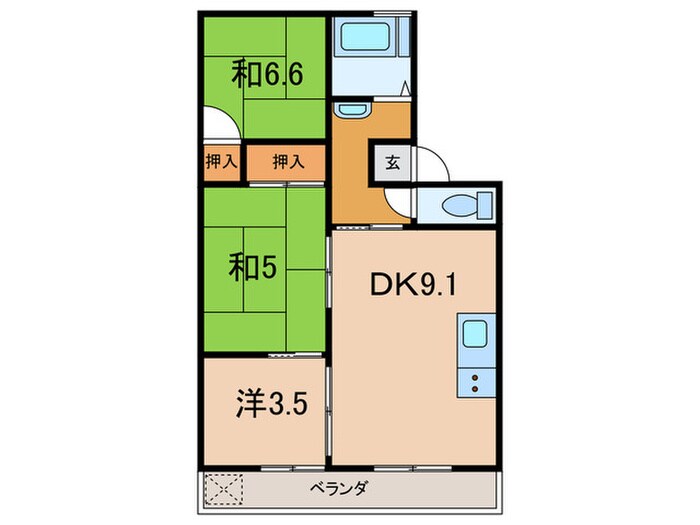 間取り図 コーポさとり