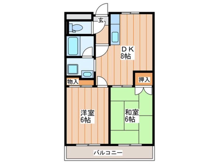 間取図 パレ音羽