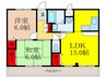 フィールドヴィレッジⅡＡ棟 2LDKの間取り