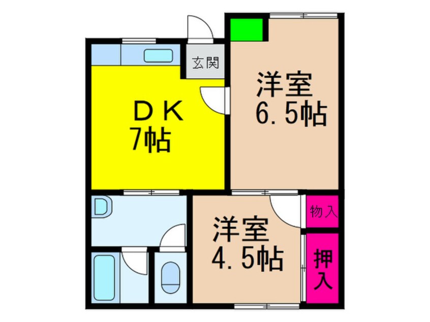 間取図 グリーンハイツ春木