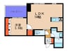 ア－デンタワ－福島ウエスト 1LDKの間取り