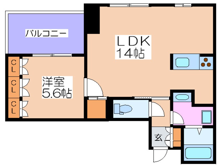 間取図 ア－デンタワ－福島ウエスト