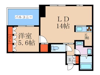 間取図 ア－デンタワ－福島ウエスト