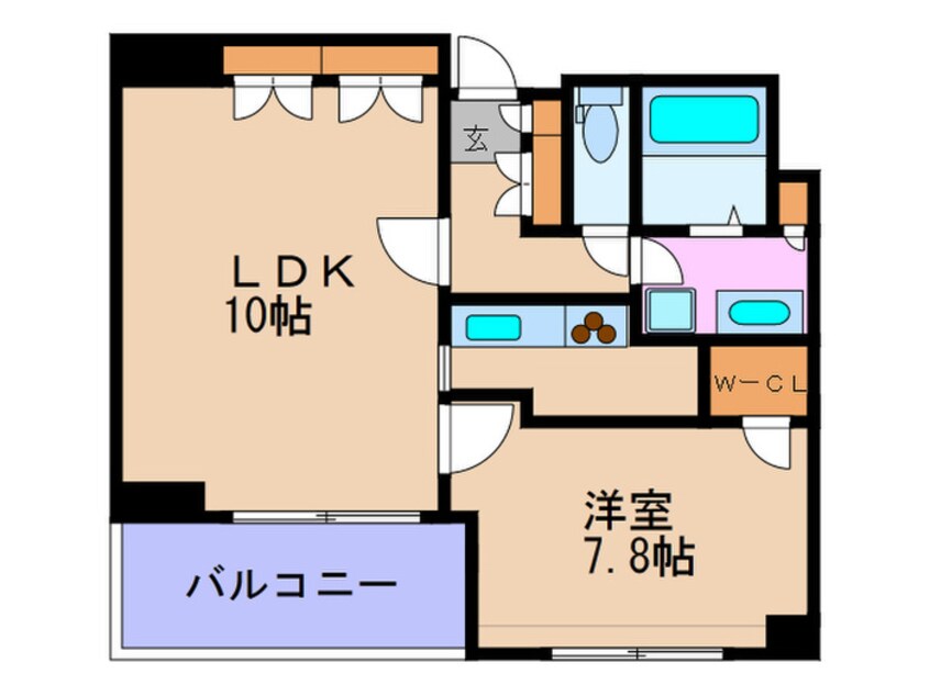 間取図 ア－デンタワ－福島ウエスト