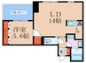 ア－デンタワ－福島ウエスト 1LDKの間取り