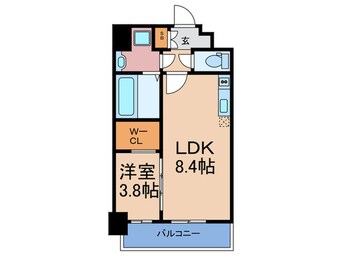 間取図 ｴｽﾘｰﾄﾞﾚｼﾞﾃﾞﾝｽ梅田ﾏｰｸｽ