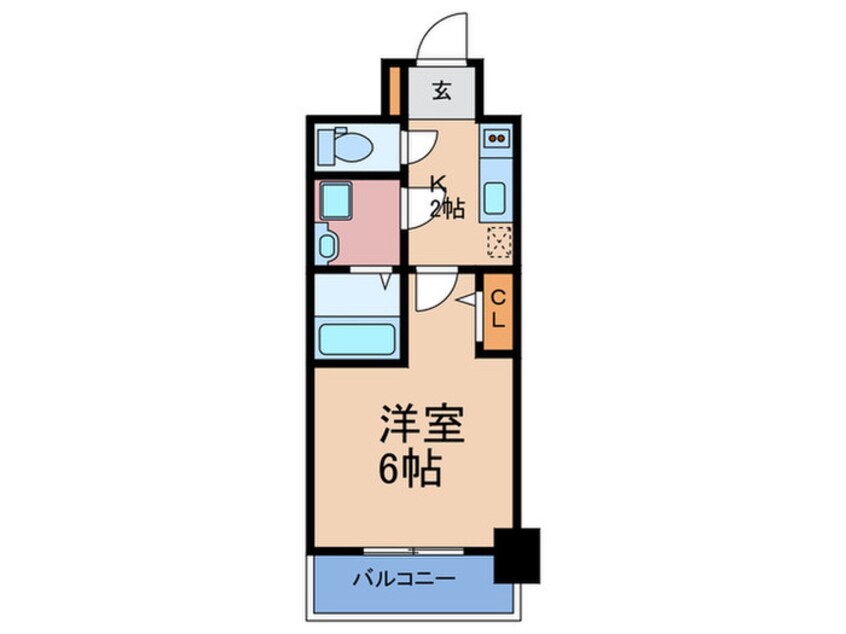 間取図 ｴｽﾘｰﾄﾞﾚｼﾞﾃﾞﾝｽ梅田ﾏｰｸｽ
