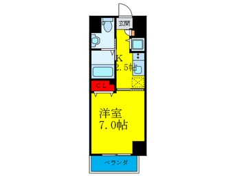 間取図 サウスヒルズ中崎町