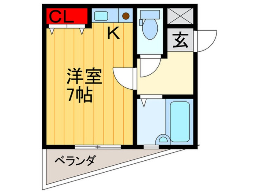 間取図 ベルパレス郡津