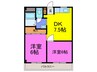 ダイリンハイツ 2DKの間取り