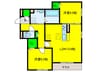 スペチアーレ堺東 2LDKの間取り