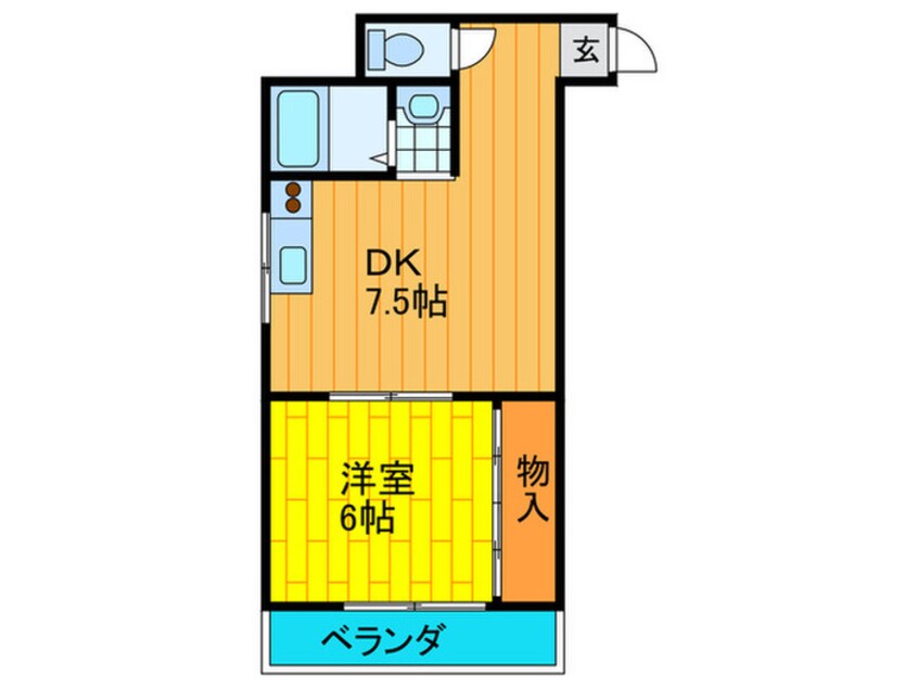 間取図 中西ハイツⅢ