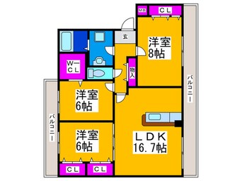 間取図 フローレンスいずみ
