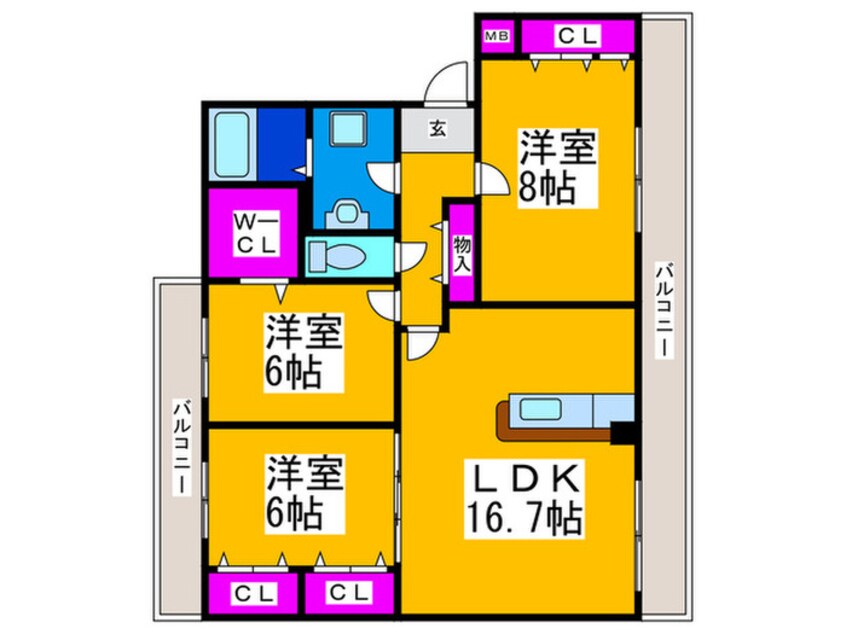 間取図 フローレンスいずみ