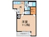 フジパレス城東永田Ⅱ番館 1Kの間取り