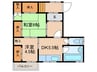 出在家ビル 2DKの間取り