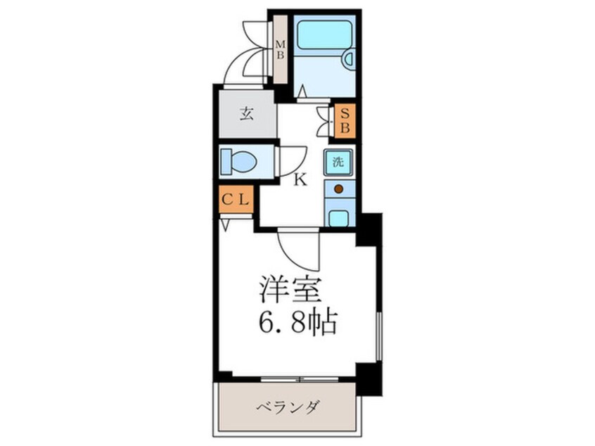 間取図 プレサンス京都二条城前(404)