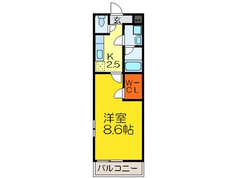 間取図 リバ－サイド東久宝寺八番館