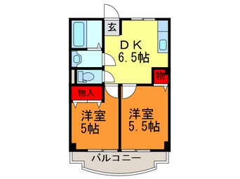 間取図 サンライフ小阪