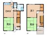 名谷町タウンハウス 3DKの間取り