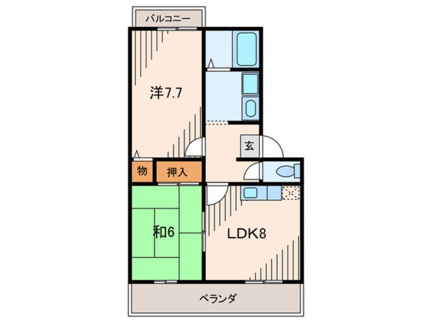 間取図 グレイス西難波