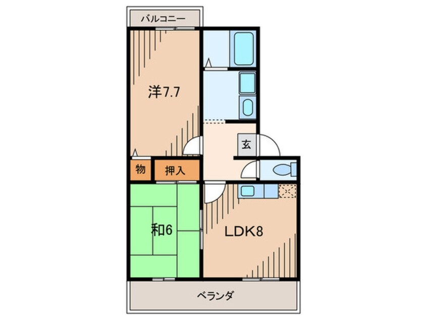 間取図 グレイス西難波