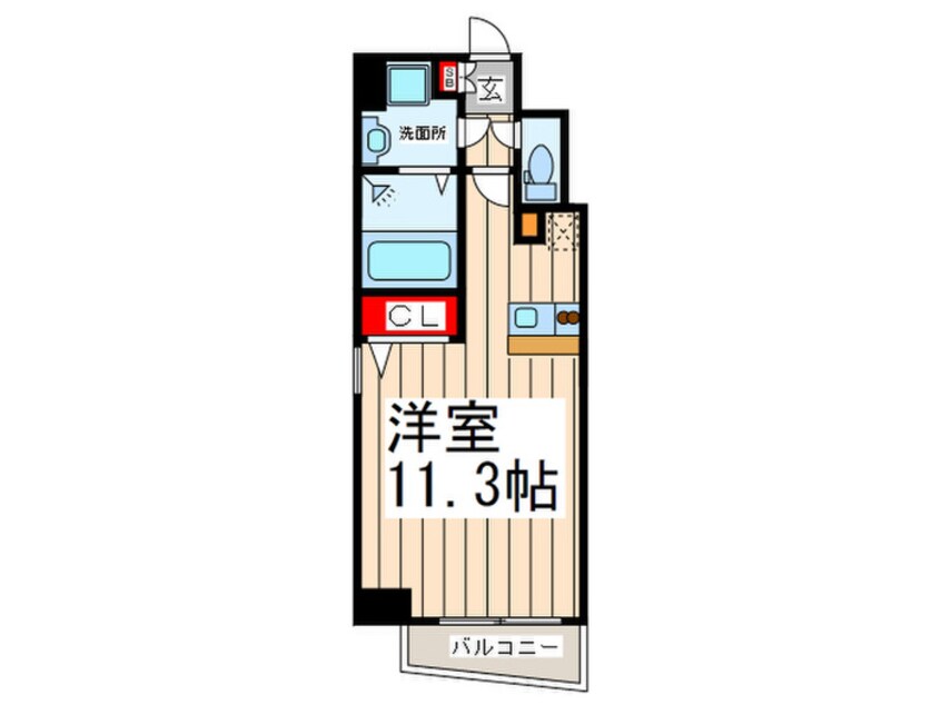 間取図 アクアプレイス南堀江(201)