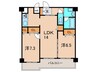 ルネス・サリ－ト 2LDKの間取り