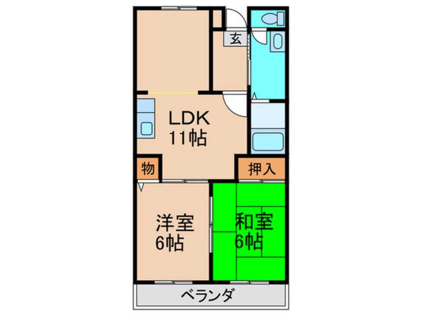 間取図 サンモ－ル深井