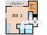 メゾンエトワールガーデンズ 1Rの間取り