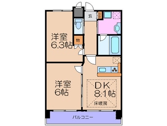 間取図 アルグラッド鷺洲