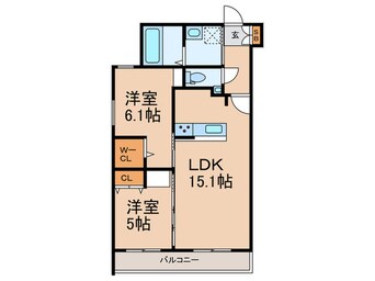 間取図 グラン今里south