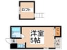 フォンタルノース 1Rの間取り