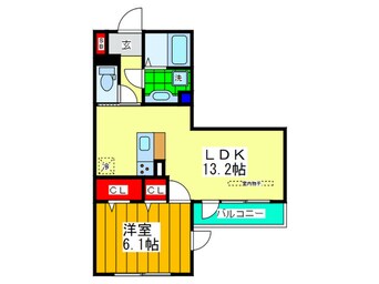 間取図 キャトルセゾン
