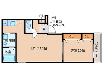 間取図 仮)フジパレス堺大浜中町Ⅴ番館