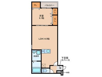 間取図 仮)フジパレス堺大浜中町Ⅴ番館