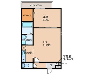 間取図 仮)フジパレス堺大浜中町Ⅴ番館