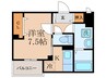 サンレーベ東垣外 1Kの間取り