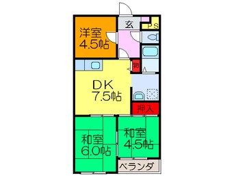 間取図 ハイクレスト宮之阪