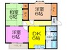 ハイネスト玉櫛 3DKの間取り
