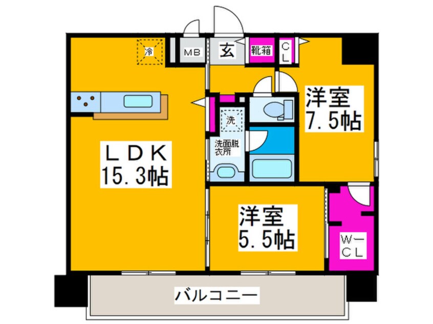 間取図 パンドノール住吉大社