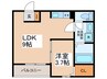 F+style藤井寺西古室 1LDKの間取り