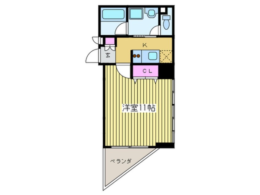 間取図 ル－セントオ－デン難波